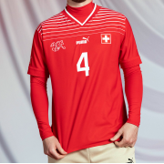 2022 World Cup Switzerland Home Jersey  (Customizable)