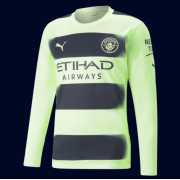 Manchester City Third Long sleeve  Jersey 22/23 (Customizable)