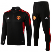 Kid's 22/23 Manchester United Training Suits Black